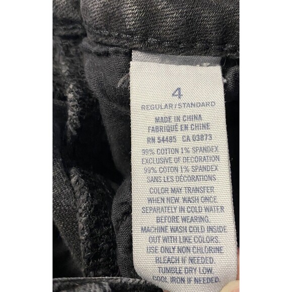 American Eagle Size 4 x 30 Super Stretch Jeggings Black Denim Jeans Low Rise - Picture 7 of 10